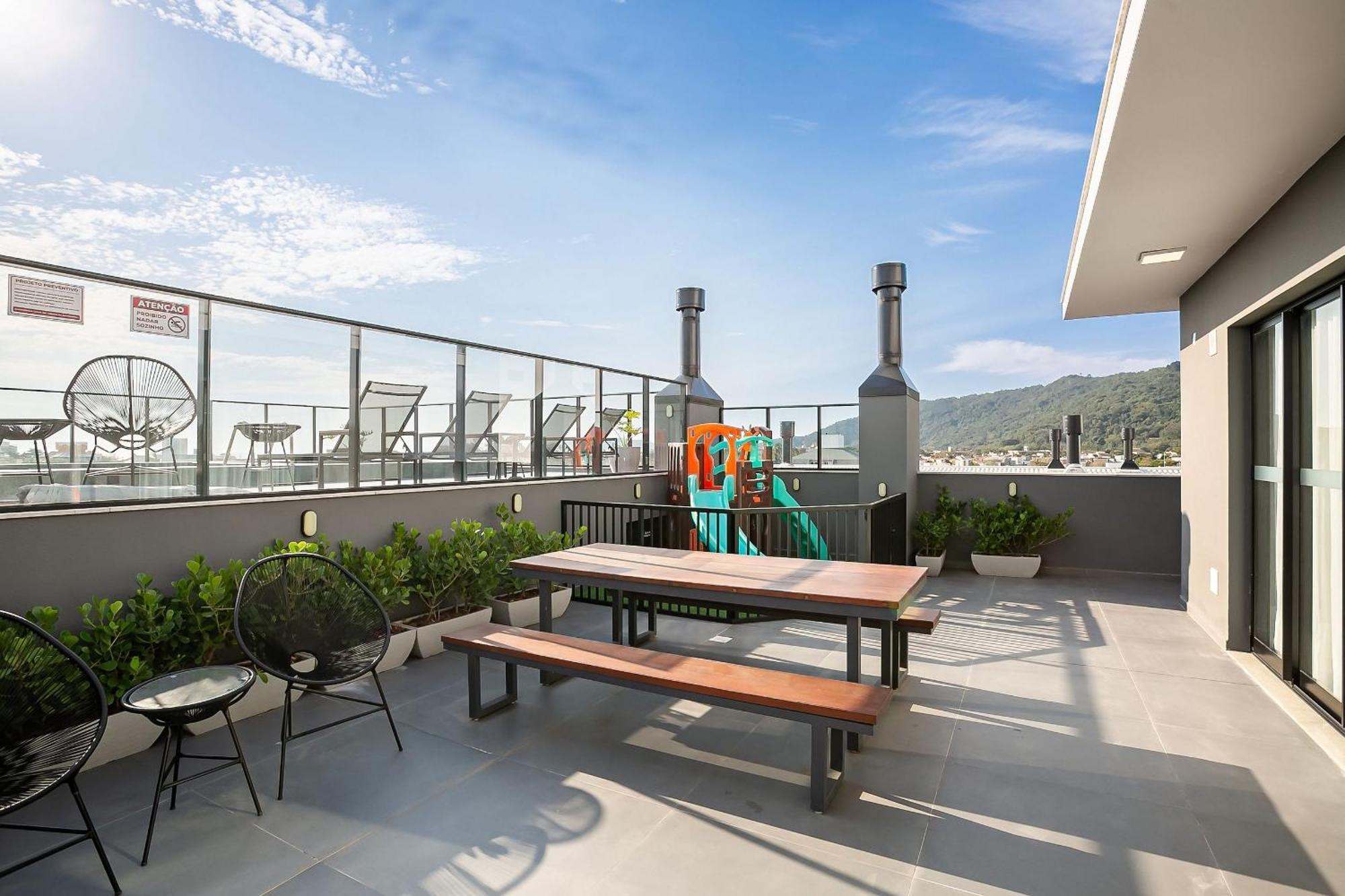 Wi-Fi 1000Mb | Piscina No Rooftop #Cha07 Apartment Florianopolis Exterior photo