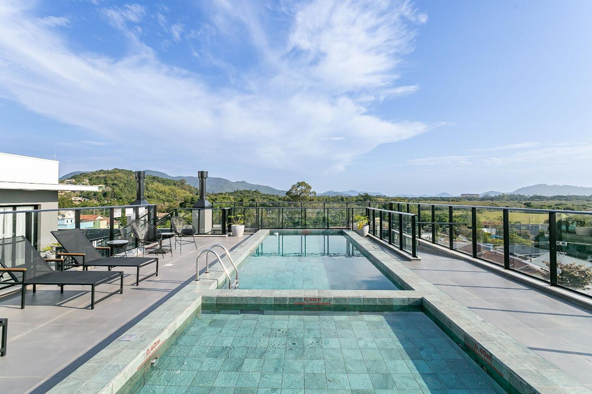 Wi-Fi 1000Mb | Piscina No Rooftop #Cha07 Apartment Florianopolis Exterior photo